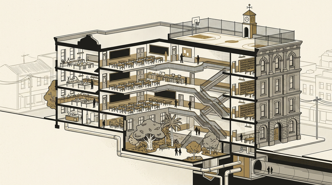 Brisbane vertical schools reshape inner city education