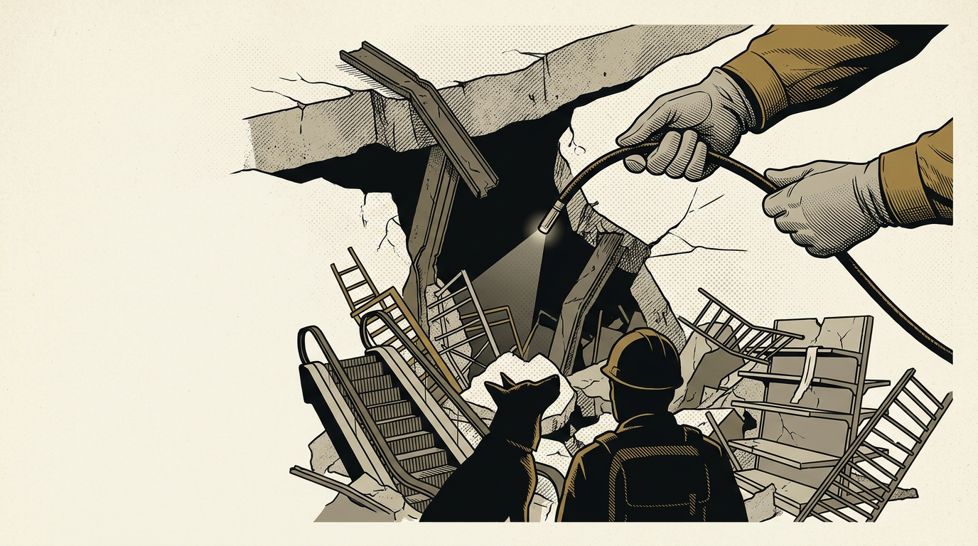 Search underway after Japanese shopping centre collapses in earthquake
